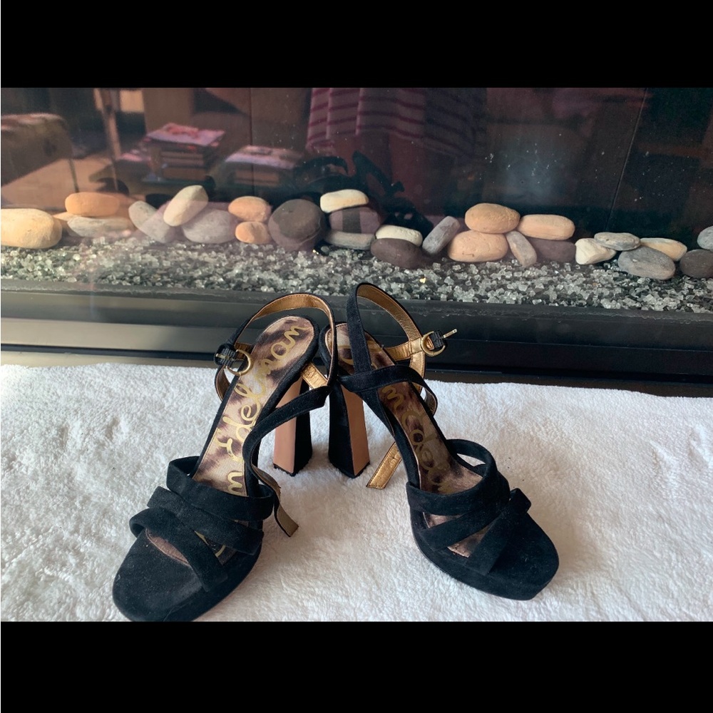 Sam Edelman Suede Ankle Strap Heels